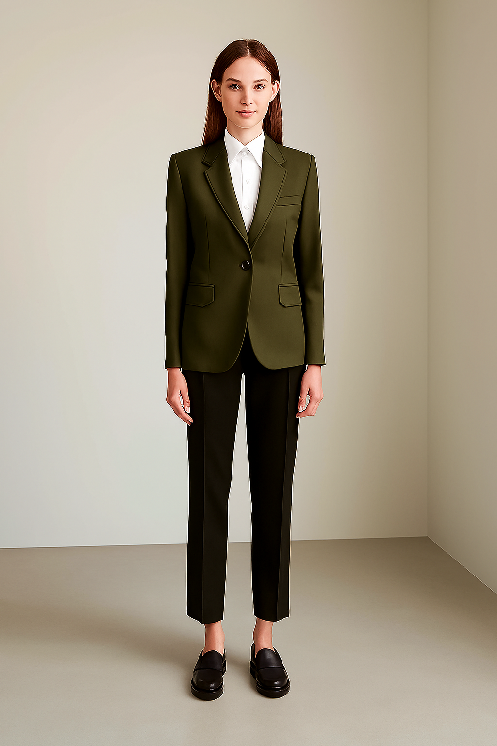 Verdant Line Blazer Set