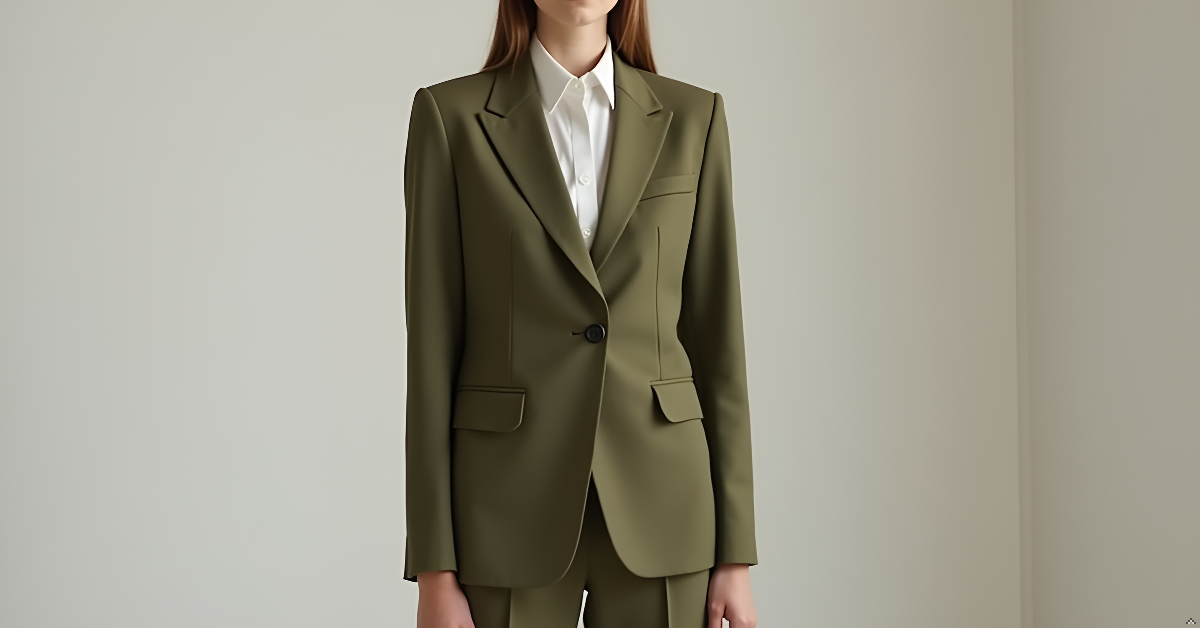 Verdant Line Blazer Set