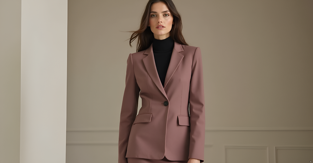 Dustrose Line Blazer Set