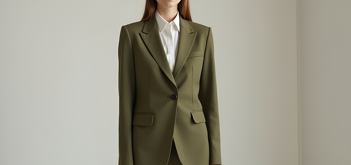 Verdant Line Blazer Set