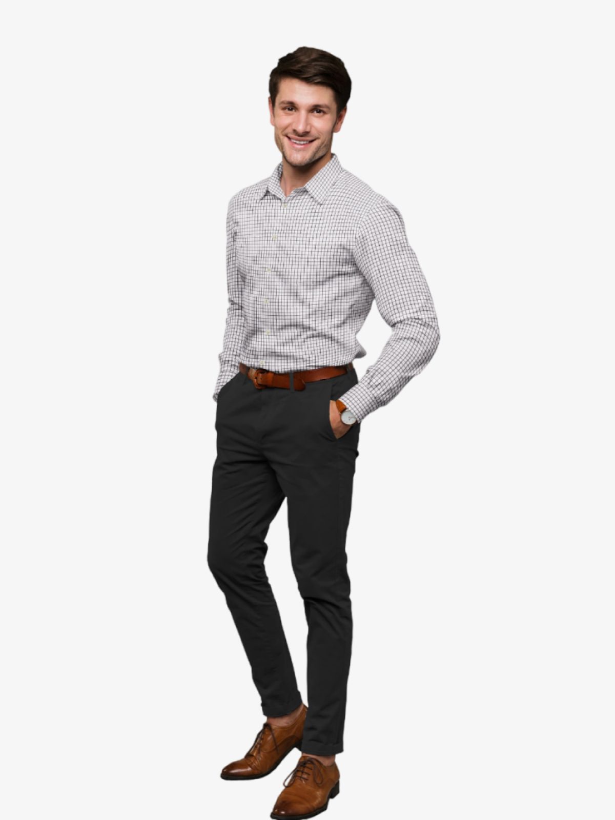 Gridline Classic Formal Shirt