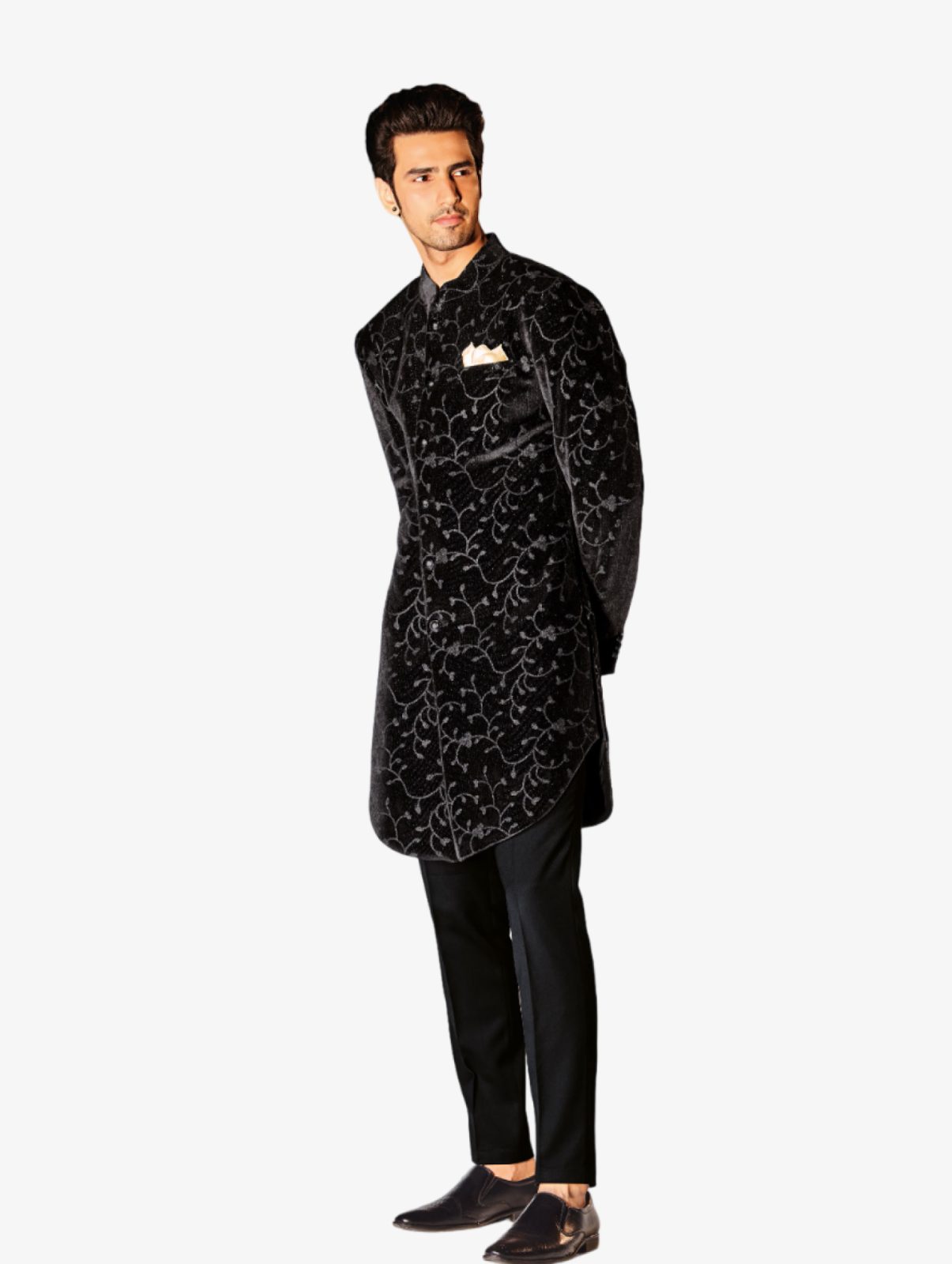 Designer Textured Sherwani