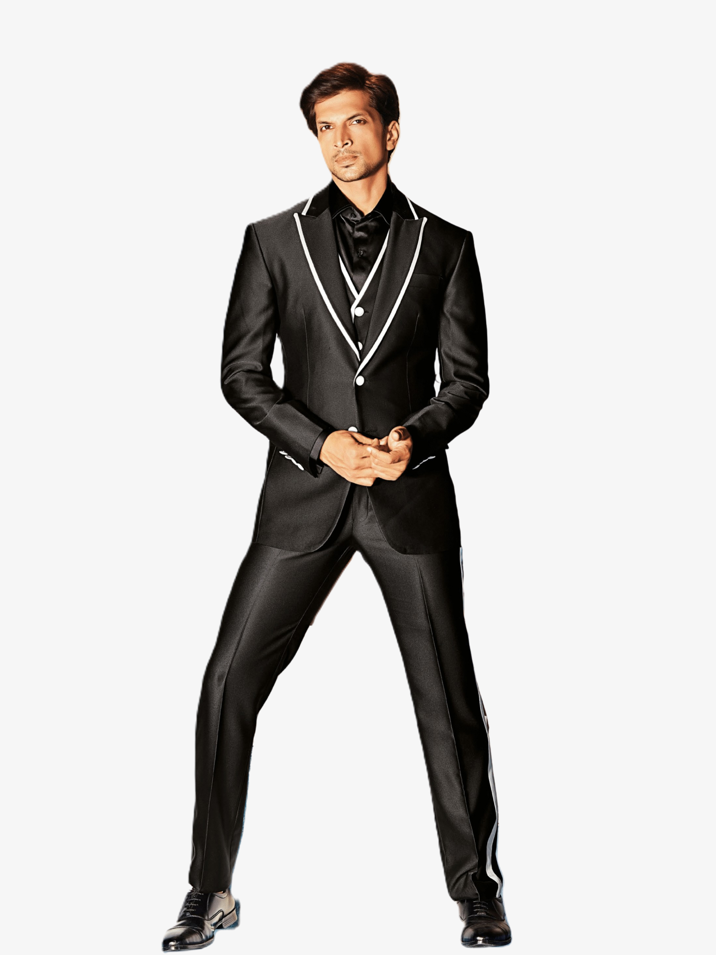 Piped Tuxedo Suit
