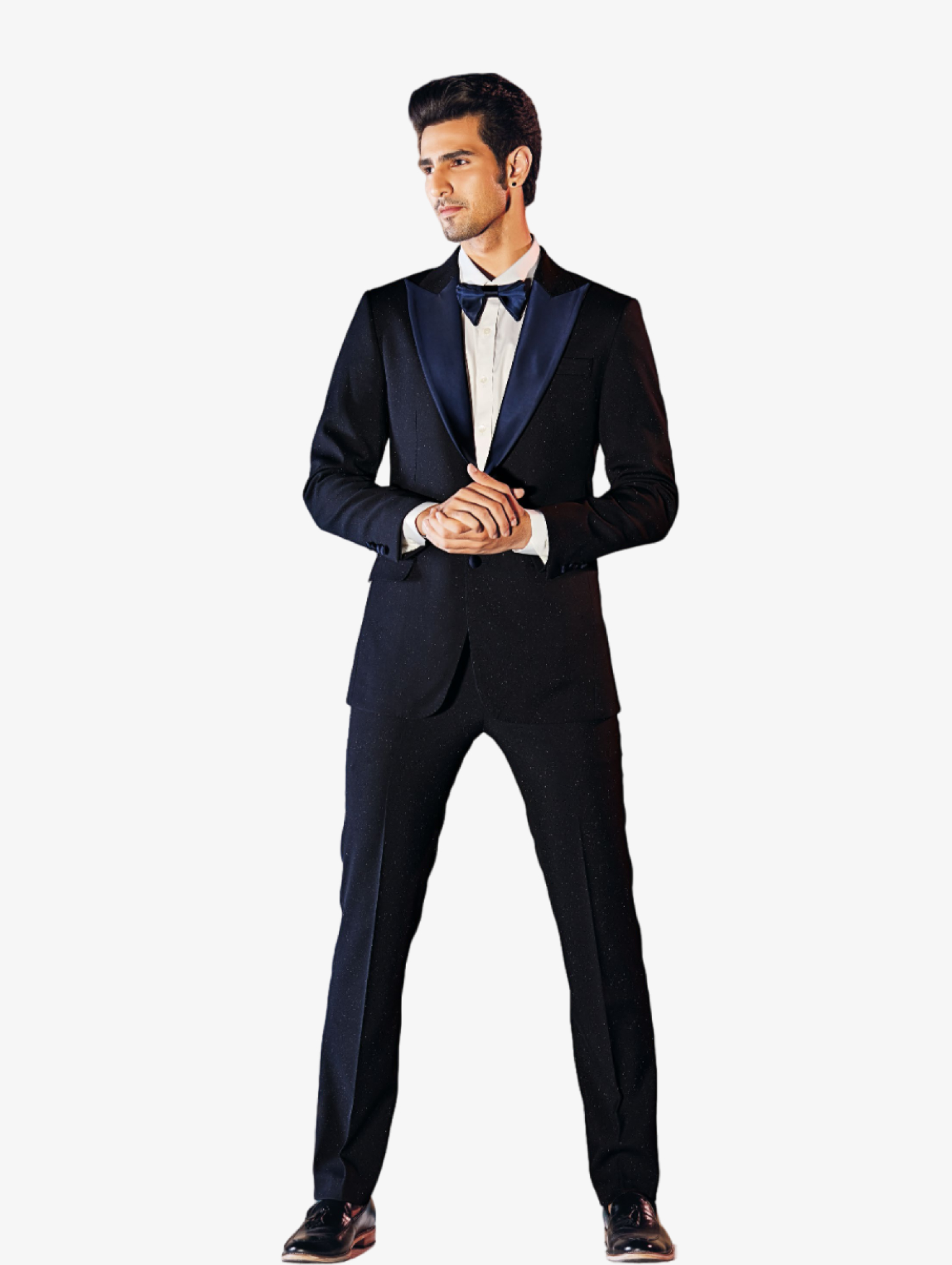 Glitter Satin Tuxedo Suit
