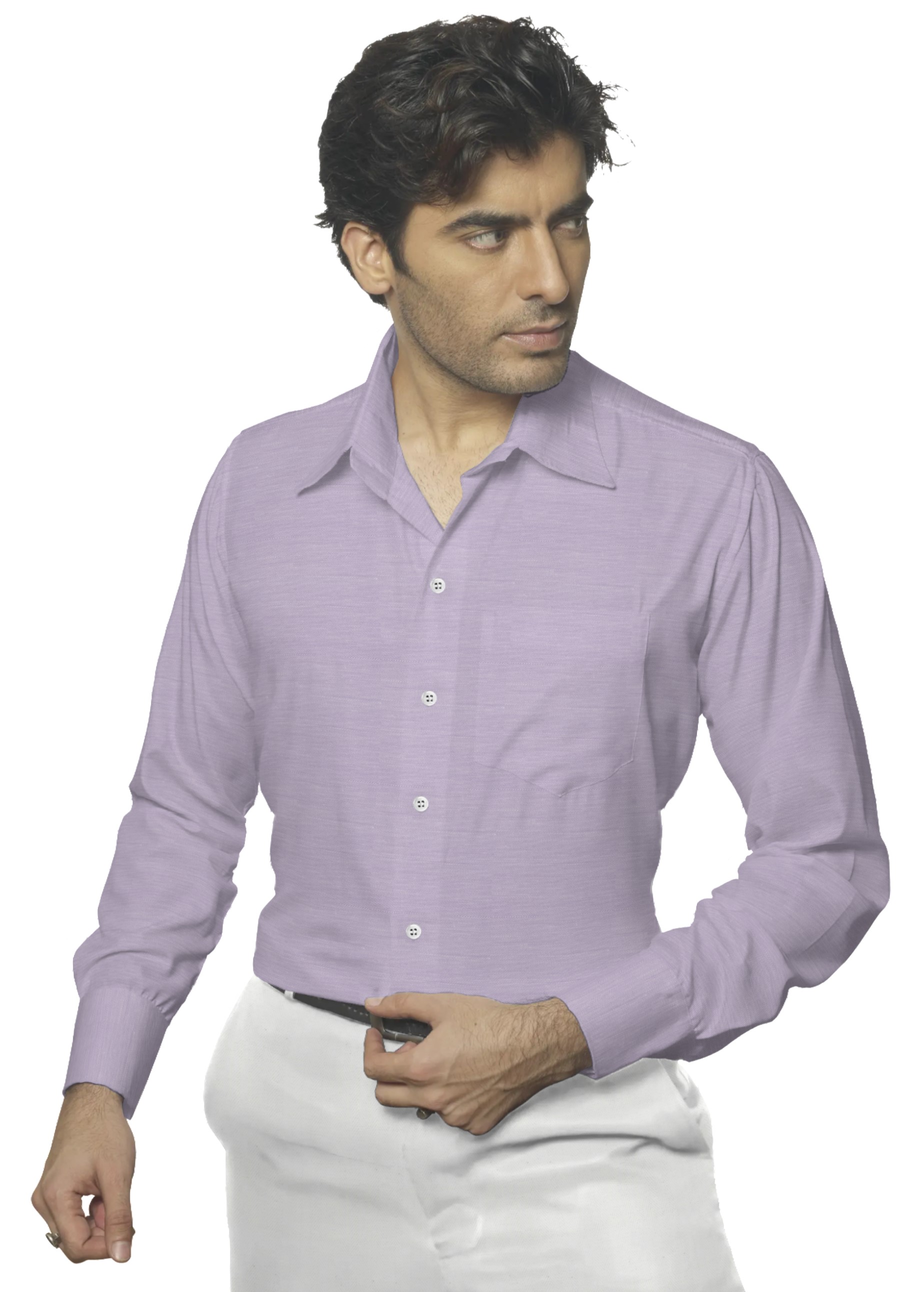 Classic Lavender Mist Twill Shirt