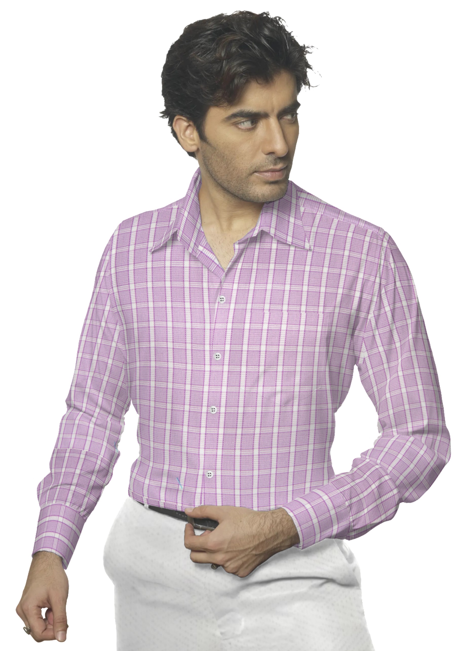 Rosato Grid Tailored Shirt