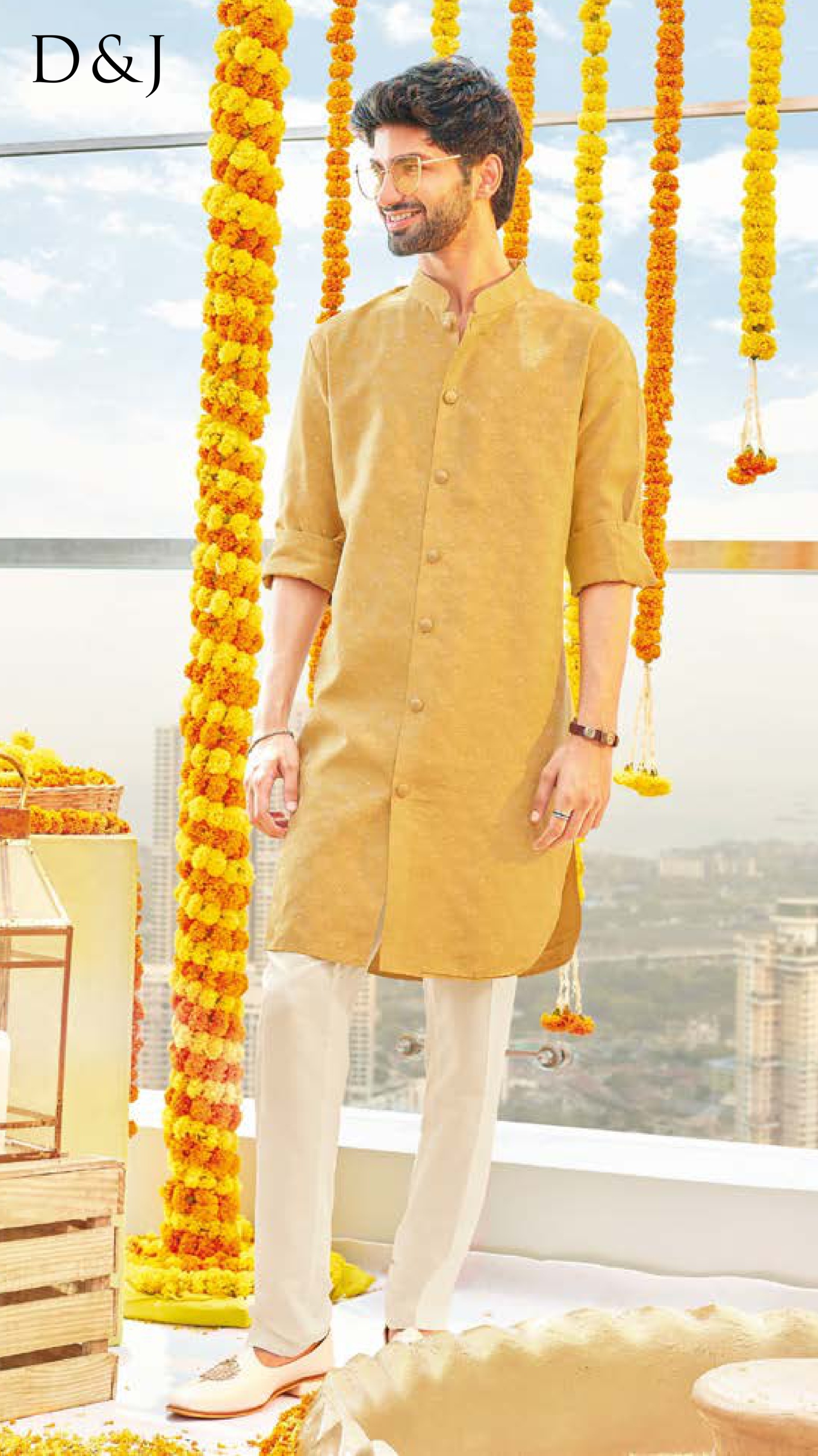 Subtle Marigold Kurta Set