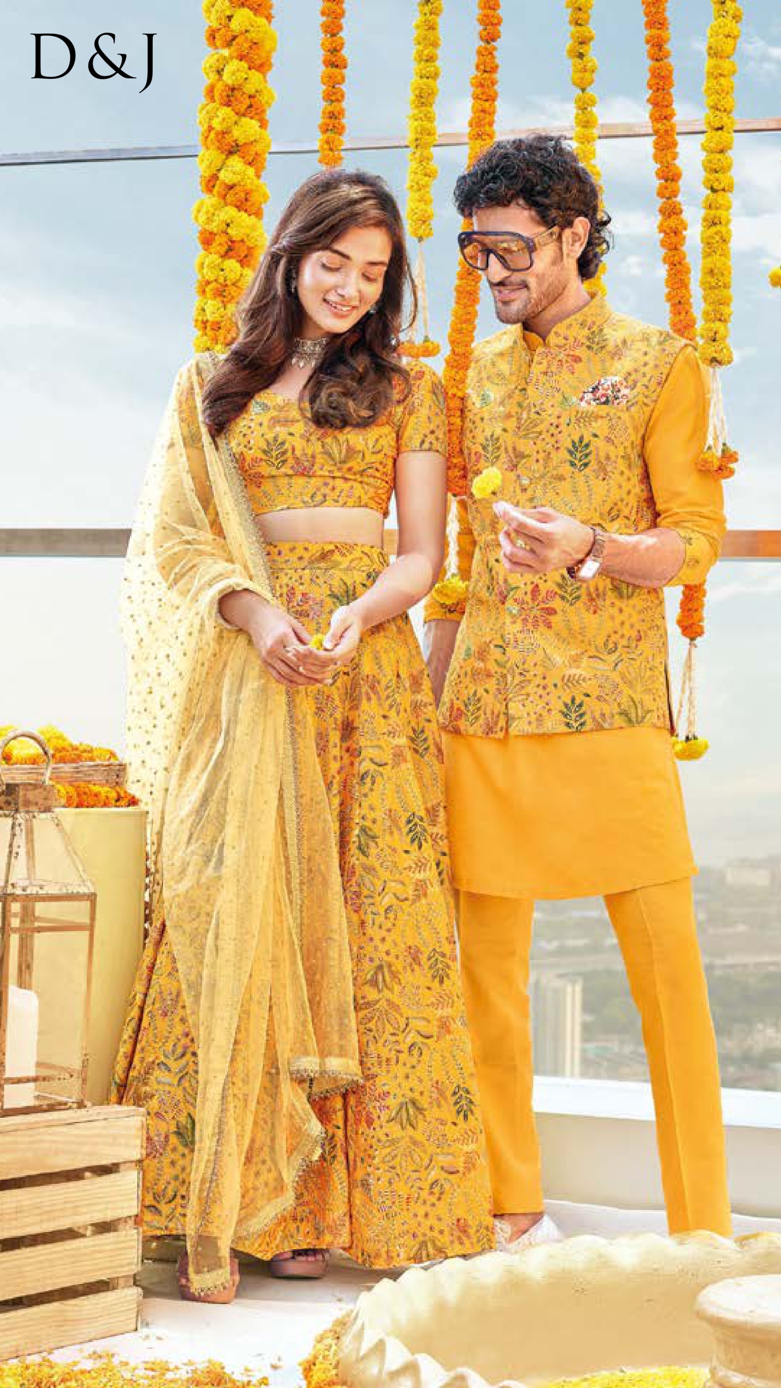 Floral Statement Nehru Set