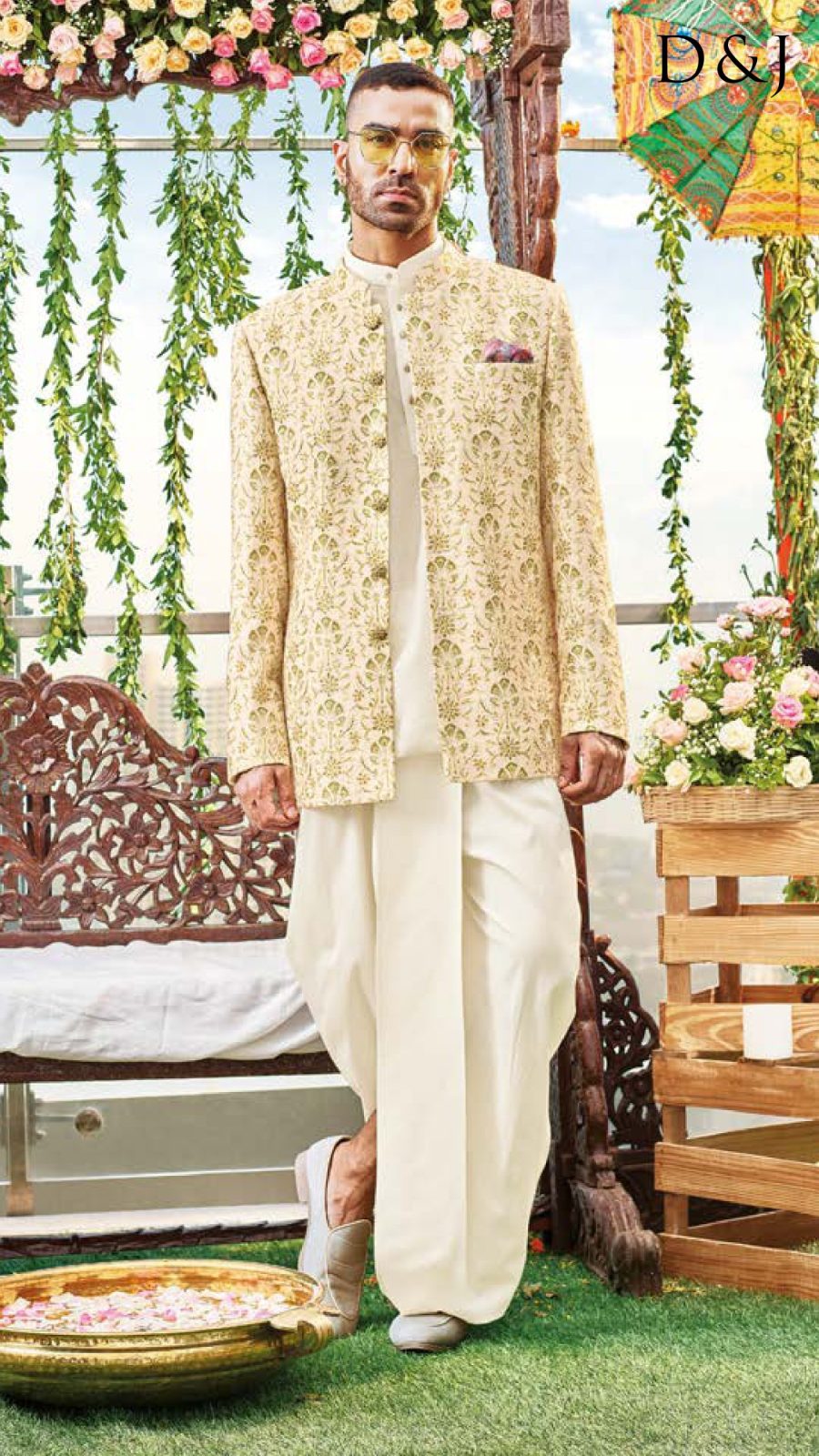 Golden Garden Jacket Set