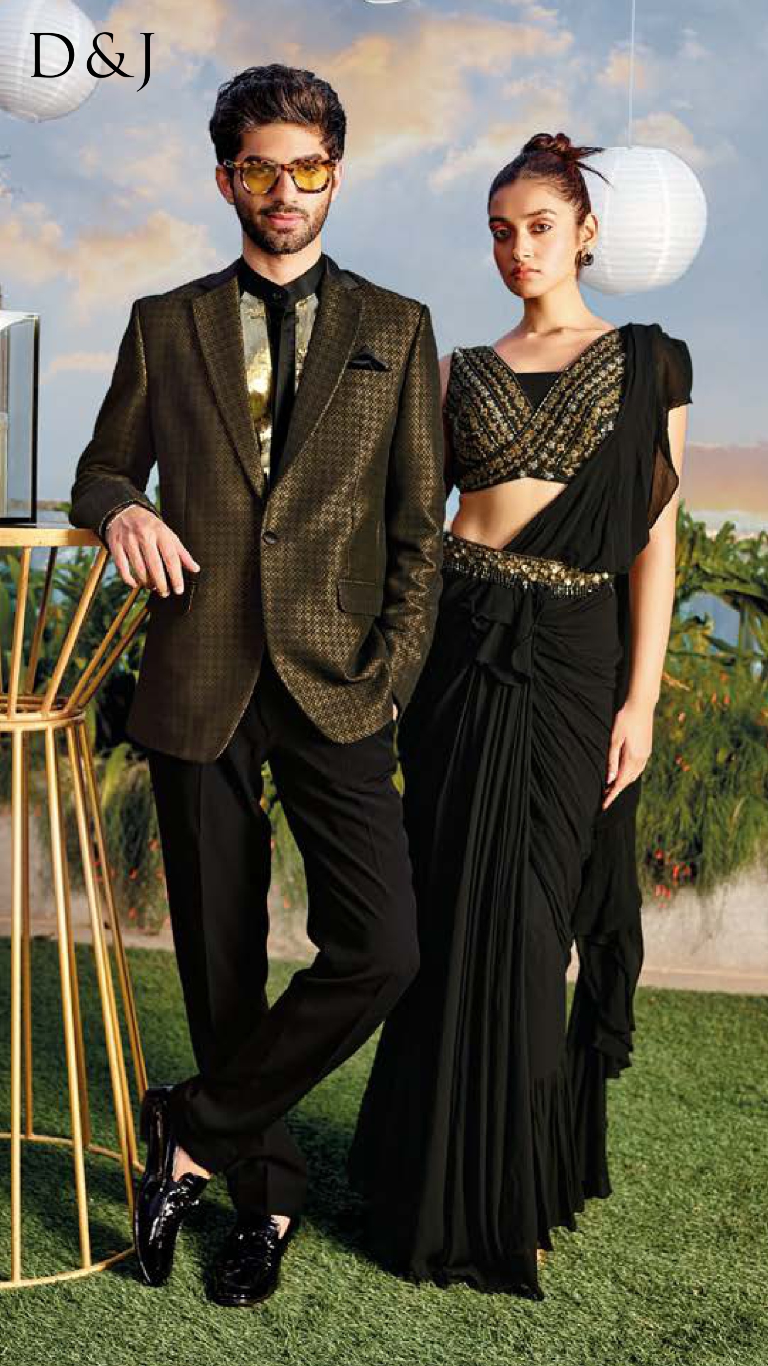 Gold-Textured Tuxedo