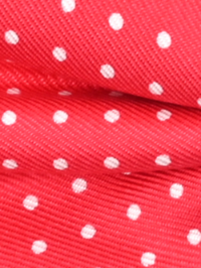 Crimson Polka Bow Tie