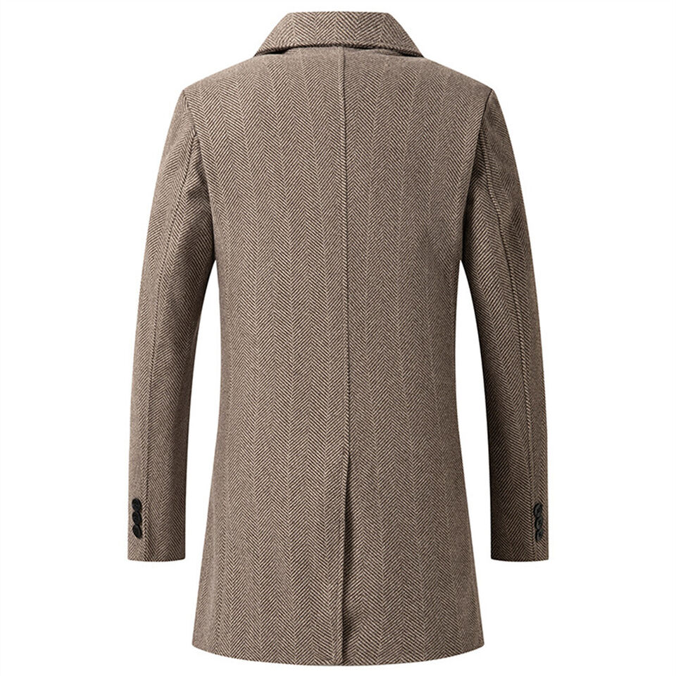 Mid Length Coats-khaki