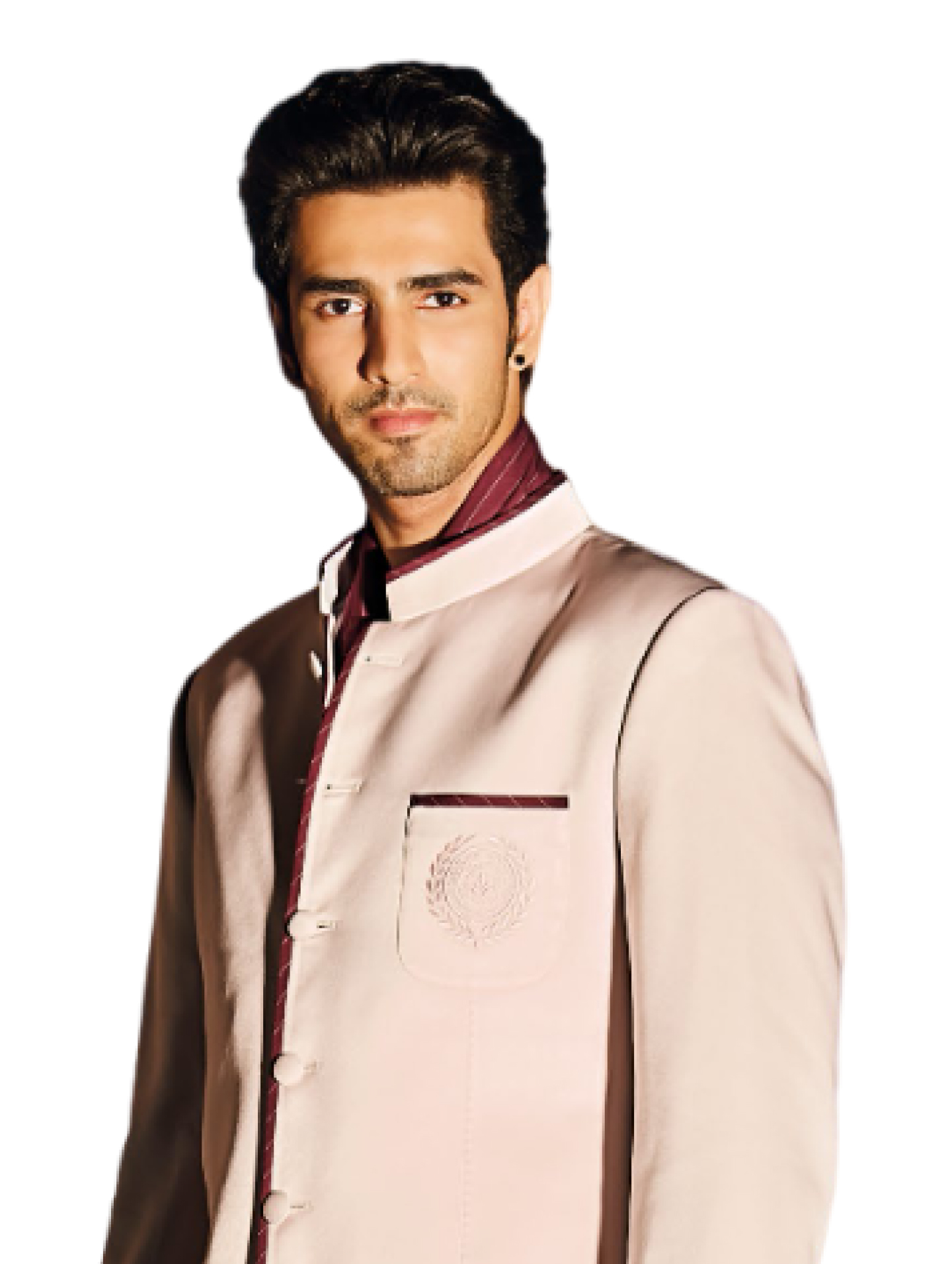 Piped Bandhgala Jacket Suit