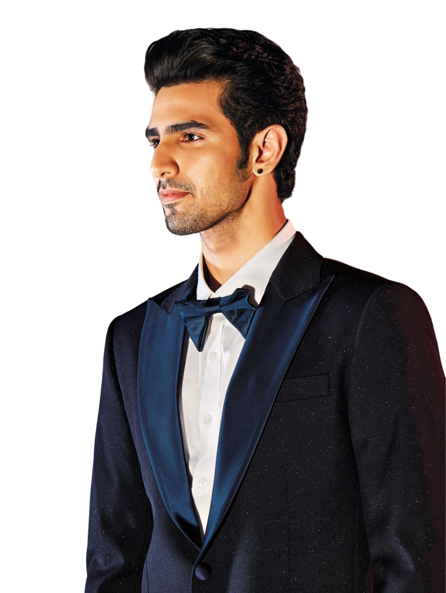 Glitter Satin Tuxedo Suit