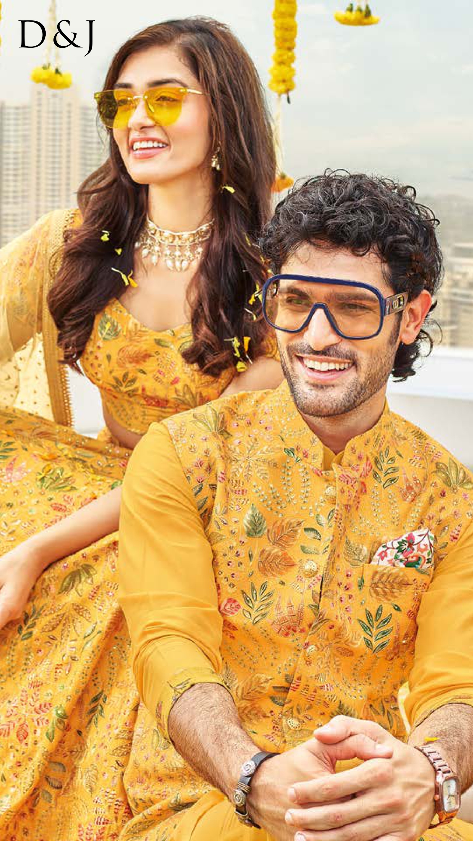 Floral Statement Nehru Set