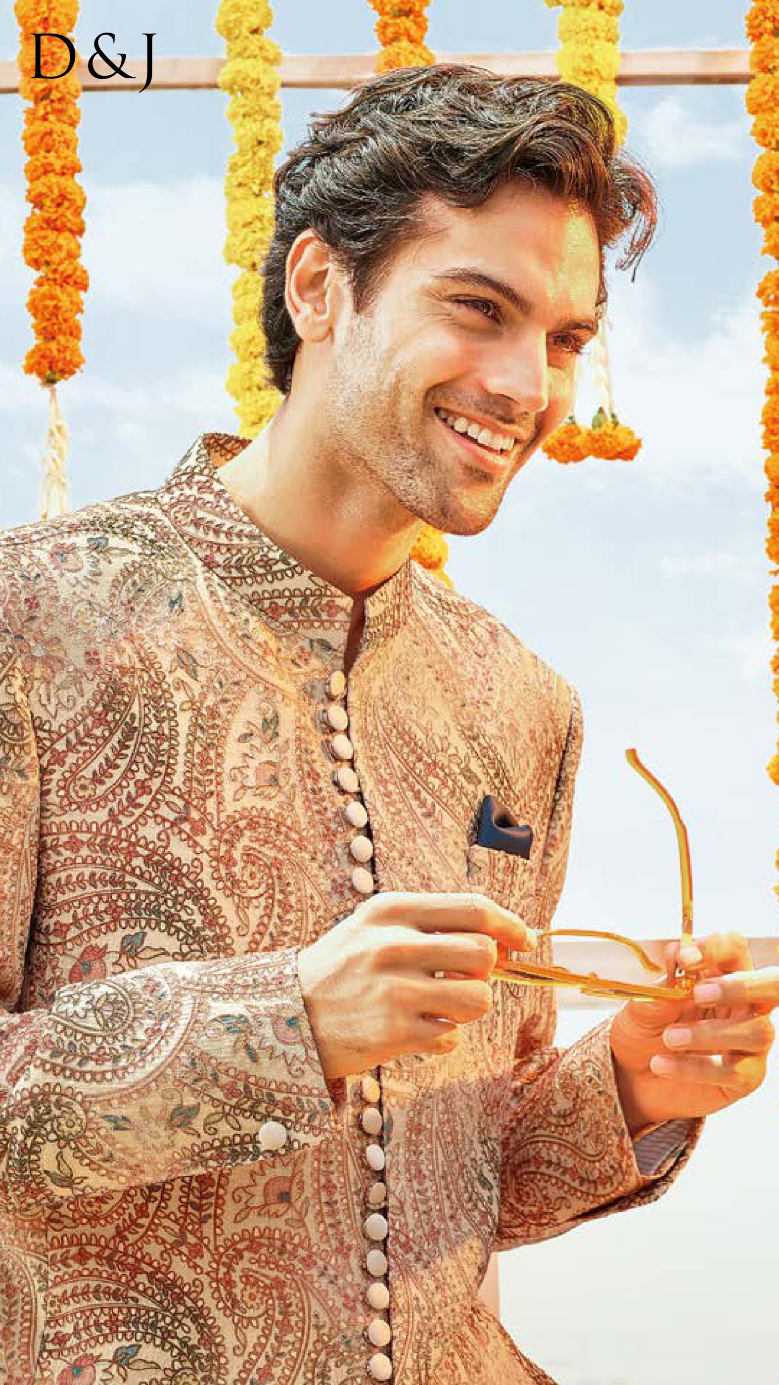 Regal Paisley Bandhgala Set