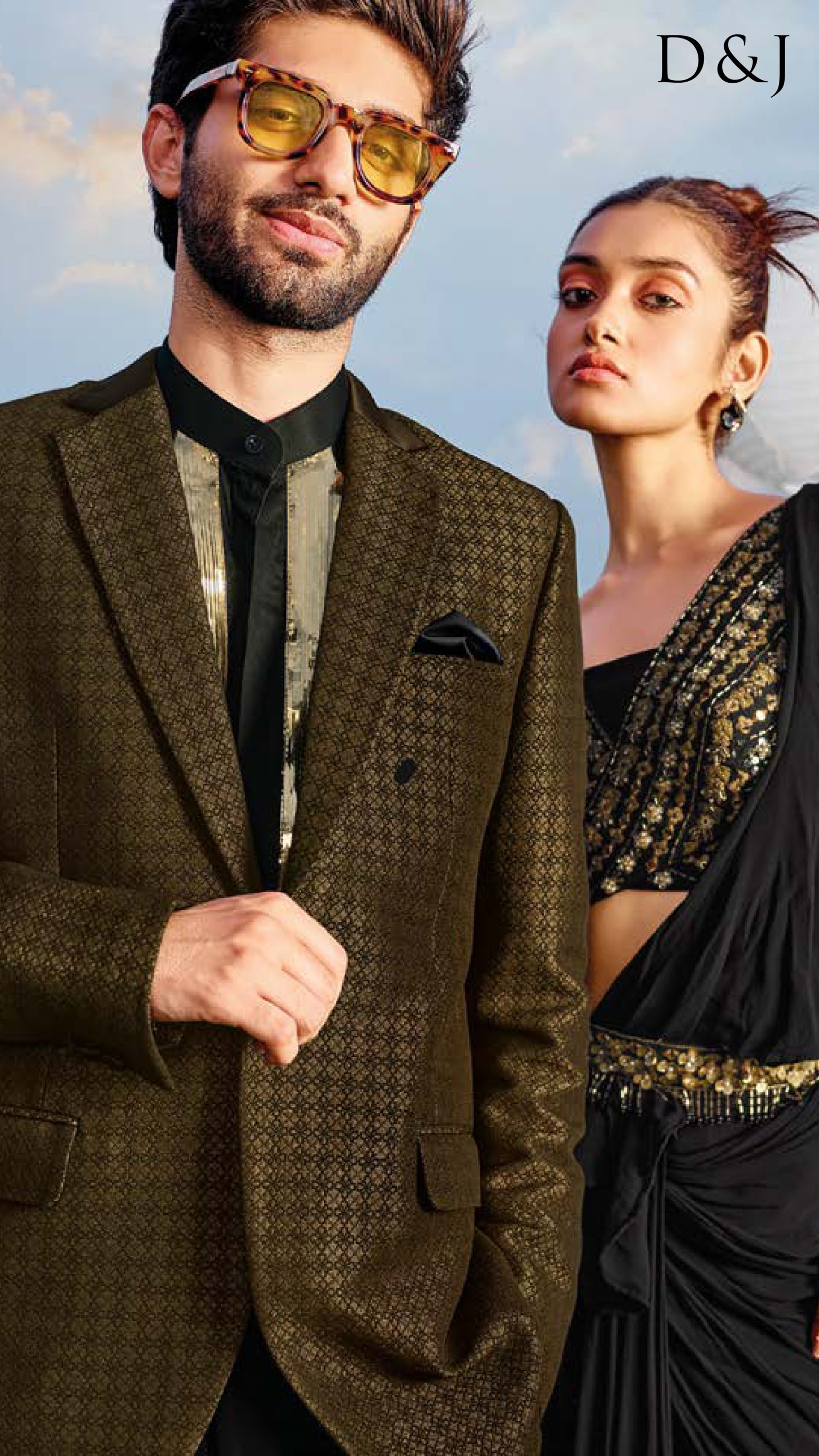 Gold-Textured Tuxedo