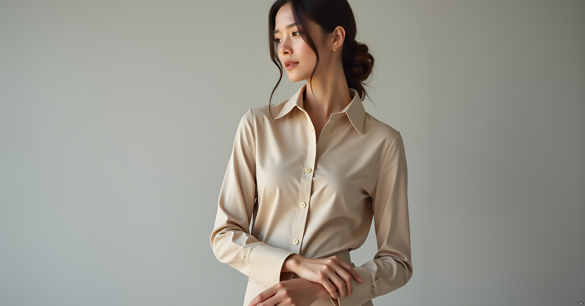 Prestige Women’s Formal Beige Shirt