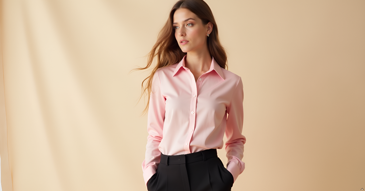 Pink Women's Classic Formal Shirt