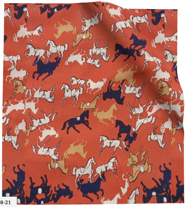 Women's Horse Print Button-Up Shirt