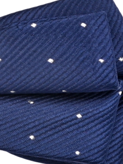 Azure Polka Dot Classic Bow Tie